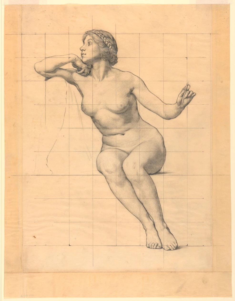 Pace, studio di figura per La beneficenza della legge, murale presso la Essex County Court House, Newark, New Jersey - Smithsonian Institution, Gift of Mrs